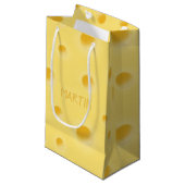 Petit Sac Cadeau Juste trop fromage ! Petit fromage suisse personna (Devant Angle)