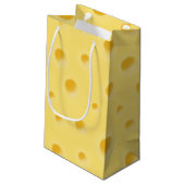 Petit Sac Cadeau Juste trop fromage ! Petit fromage suisse personna (Dos Angle)