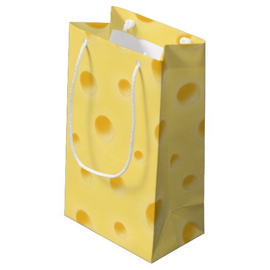 Petit Sac Cadeau Juste trop fromage ! Petit fromage suisse personna (Dos Angle)