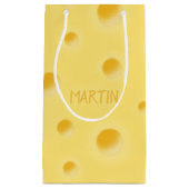 Petit Sac Cadeau Juste trop fromage ! Petit fromage suisse personna (Devant)