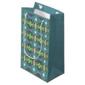 Petit Sac Cadeau Kaléidoscope de la marée émeraude (Devant Angle)