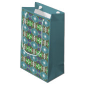 Petit Sac Cadeau Kaléidoscope de la marée émeraude (Dos Angle)