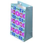 Petit Sac Cadeau Kaleidoscope Fleur d'Azure (Dos Angle)