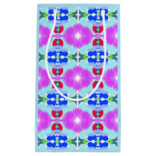 Petit Sac Cadeau Kaleidoscope Fleur d'Azure (Devant)