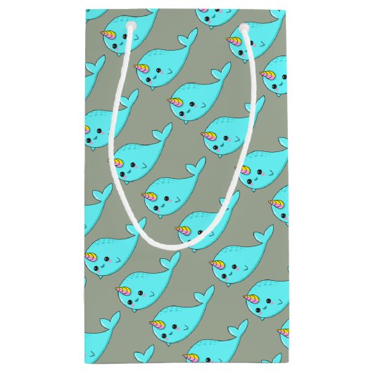Petit Sac Cadeau Kawaii Narwhal (Dos)