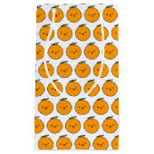 Petit Sac Cadeau Kawaii Winking Oranges (Devant)