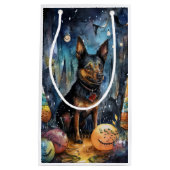 Petit Sac Cadeau Kelpie australienne d'Halloween avec la peur Citro (Devant)