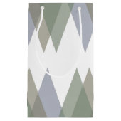 Petit Sac Cadeau Khaki triangles (Devant)