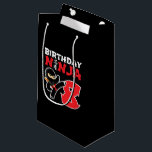 Petit Sac Cadeau Kids Birthday Ninja<br><div class="desc">8 makes design makes a parfaite venin pour 8 ans d'âge ninja birthday. "It feese the Japanese Symbole for Ninjutsu with a cartoon ninja doing a karate kick that the birthday or girl will love" This ninja birthday design for boys and girls is a perfect fit for 8 year olds...</div>