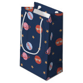 Petit Sac Cadeau Kids Space Mini Pattern with Planets & Stars (Dos Angle)