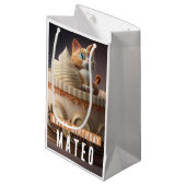 Petit Sac Cadeau Kitten Anniversaire Gâteau - Anniversaire (Devant Angle)