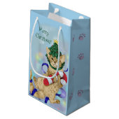 Petit Sac Cadeau Kitty Chat Noël (Dos Angle)