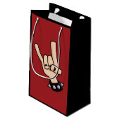 Petit Sac Cadeau Klaxons de métaux lourds de diable (Dos Angle)