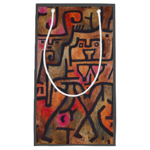 Petit Sac Cadeau Klee Expressionniste Forêt Abstraite Art Moderne