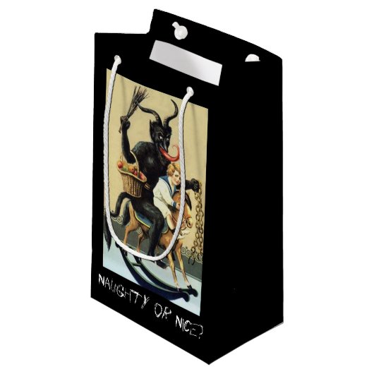 Petit Sac Cadeau Krampus Cheval Rocse Démon Noël Noël Noël Noël Noë (Devant Angle)