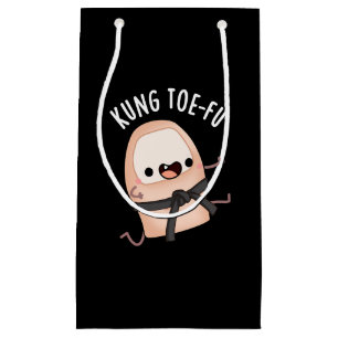 Petit Sac Cadeau Kung Toe-fu Funny Big Toe Pun Fond de teint sombre