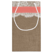 Petit Sac Cadeau La collection de mariage Coral Sand Dollar Beach (Dos)