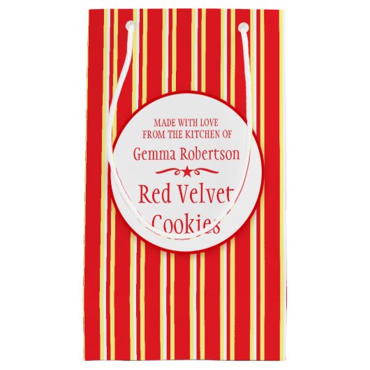 Petit Sac Cadeau La cuisson jaune blanche rouge d'échange de (Devant)