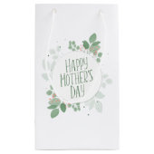 Petit Sac Cadeau La Journée des mères et la couronne verte des Feui (Dos)