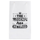 Petit Sac Cadeau La légende s'est retirée (Devant)