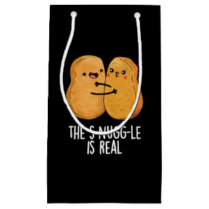 Petit Sac Cadeau La Lutte Est Vraiment Drôle Nugget Pun Dark BG