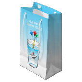 Petit Sac Cadeau La petite baleine fêtarde (Devant Angle)