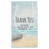 Petit Sac Cadeau La Plage Côtière Scène Nautique Thème Party Merci (Dos)