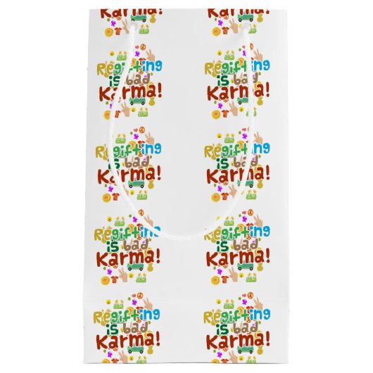 Petit Sac Cadeau La régate est mauvaise Karma (Devant)