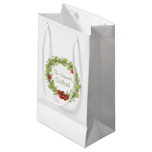 Petit Sac Cadeau La salade des Verts (Devant Angle)