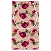 Petit Sac Cadeau La série Rose et libellule (Conception 4) (Dos)