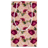 Petit Sac Cadeau La série Rose et libellule (Conception 4) (Devant)