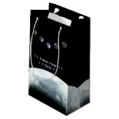 Petit Sac Cadeau La terre de phase de 5 lunes dans l'espace (Dos Angle)
