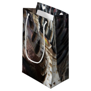 Petit Sac Cadeau La Turquie sauvage Plumes I Abstrait Nature Design