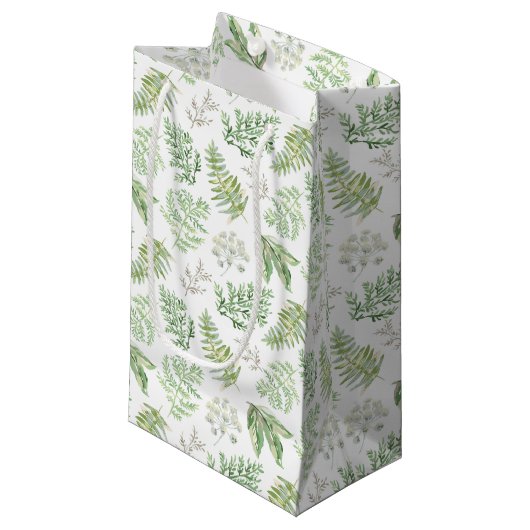 Petit Sac Cadeau La verdure de forêt modèlent (Devant Angle)