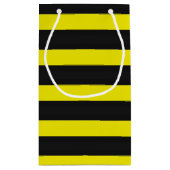 Petit Sac Cadeau L'abeille a inspiré rayures noires/jaunes (Dos)