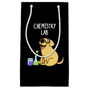 Petit Sac Cadeau Laboratoire de chimie Funny Labrador Chien Pun Dar