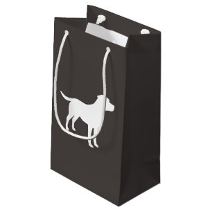 Petit Sac Cadeau Labrador Baby shower de chien Laboratoire gris Neu