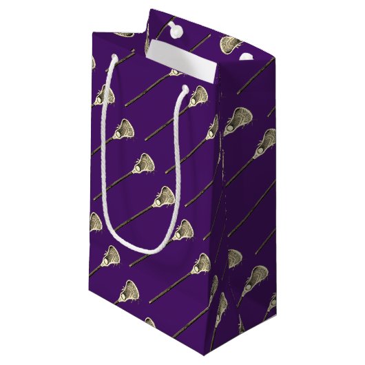 Petit Sac Cadeau Lacrosse Team Purple (Devant Angle)