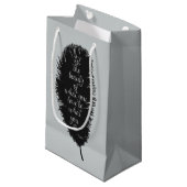 Petit Sac Cadeau Laissez la plume de beauté (Devant Angle)