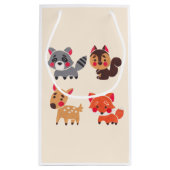 Petit Sac Cadeau L'ami heureux de forêt (Dos)