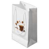 Petit Sac Cadeau L'amour du café (Devant Angle)