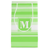 Petit Sac Cadeau Landes vertes de chaux monogrammes (Devant)