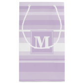 Petit Sac Cadeau Landes violettes de chardon monogramme (Dos)