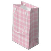 Petit Sac Cadeau Lapin d'anniversaire avec Fleurs et Plaid (Dos Angle)