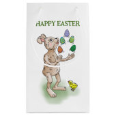 Petit Sac Cadeau Lapin de Pâques jongleur (Dos)
