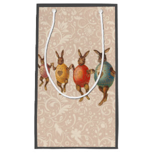 Petit Sac Cadeau Lapin de Pâques Œufs Dansants