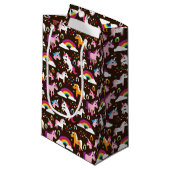 Petit Sac Cadeau l'arc-en-ciel de licorne badine le cheval (Devant Angle)