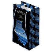 Petit Sac Cadeau L'art de la chouette aquarelle (Dos Angle)