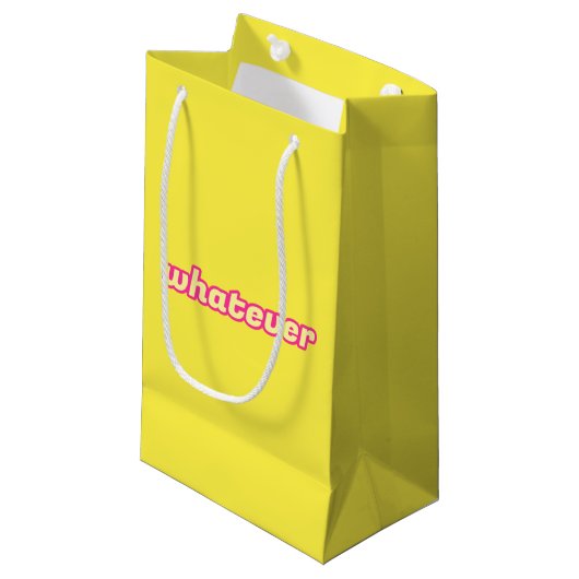 Petit Sac Cadeau L'Art "Quoi Que Ce Soit" (Devant Angle)