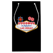 Petit Sac Cadeau Las Vegas Mariage - Couple marié à Las Vegas (Dos)